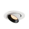NUMINOS® GIMBLE S, encastré de plafond intérieur, 55 deg , blanc/noir, LED, 8,6W, 2700K