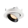 NUMINOS® GIMBLE S, encastré de plafond intérieur, 55 deg , blanc/noir, LED, 8,6W, 2700K