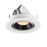 NUMINOS® GIMBLE S, encastré de plafond intérieur, 55 deg , blanc/noir, LED, 8,6W, 3000K