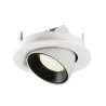 NUMINOS® GIMBLE S, encastré de plafond intérieur, 55 deg , blanc/noir, LED, 8,6W, 4000K