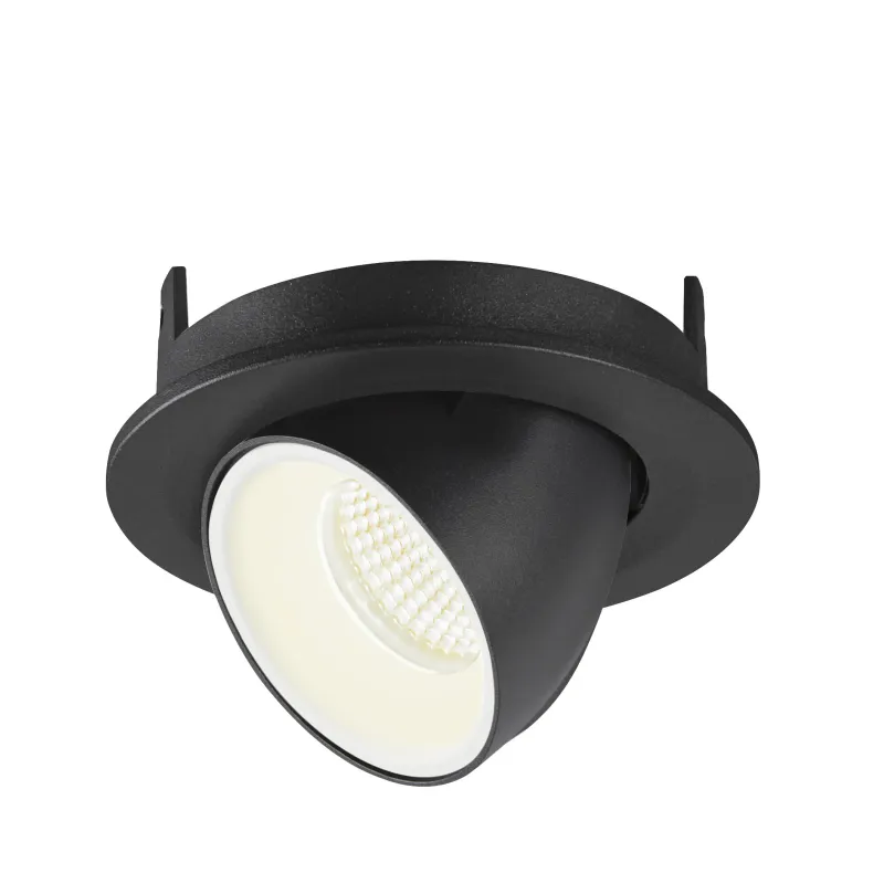 NUMINOS® GIMBLE S, encastré de plafond intérieur, 55 deg , noir/blanc, LED, 8,6W, 4000K