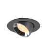 NUMINOS® GIMBLE XS, encastré de plafond intérieur, 20 deg , noir/chrome, LED, 7W, 3000K