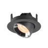 NUMINOS® GIMBLE XS, encastré de plafond intérieur, 40 deg , noir/chrome, LED, 7W, 2700K