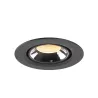 NUMINOS® GIMBLE XS, encastré de plafond intérieur, 55 deg , noir/chrome, LED, 7W, 3000K