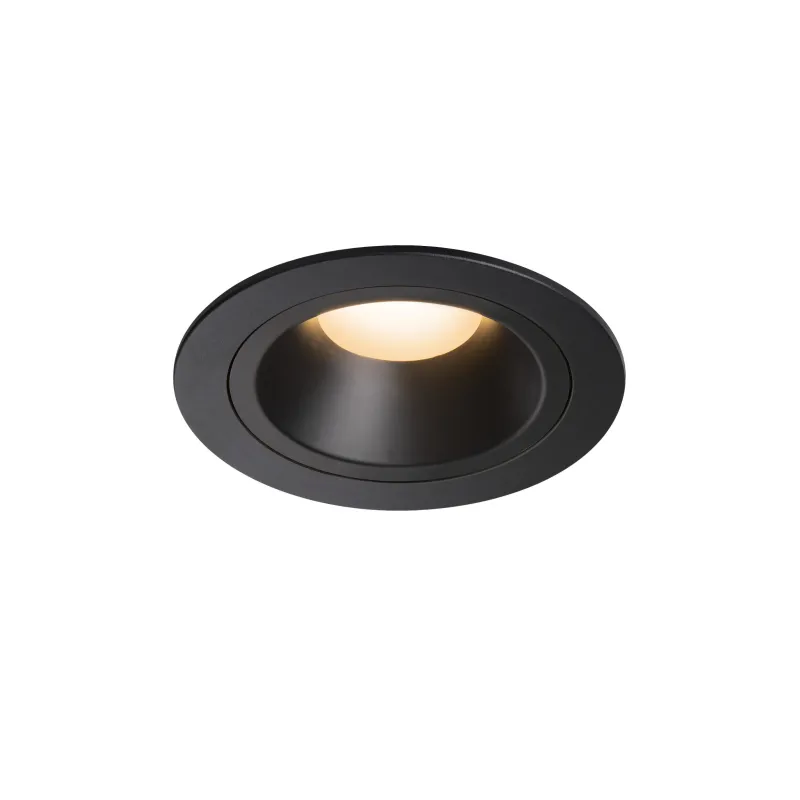 NUMINOS® M, encastré de plafond intérieur, 55 deg , noir, LED, 17,55W, 2700K, IP20/IP44