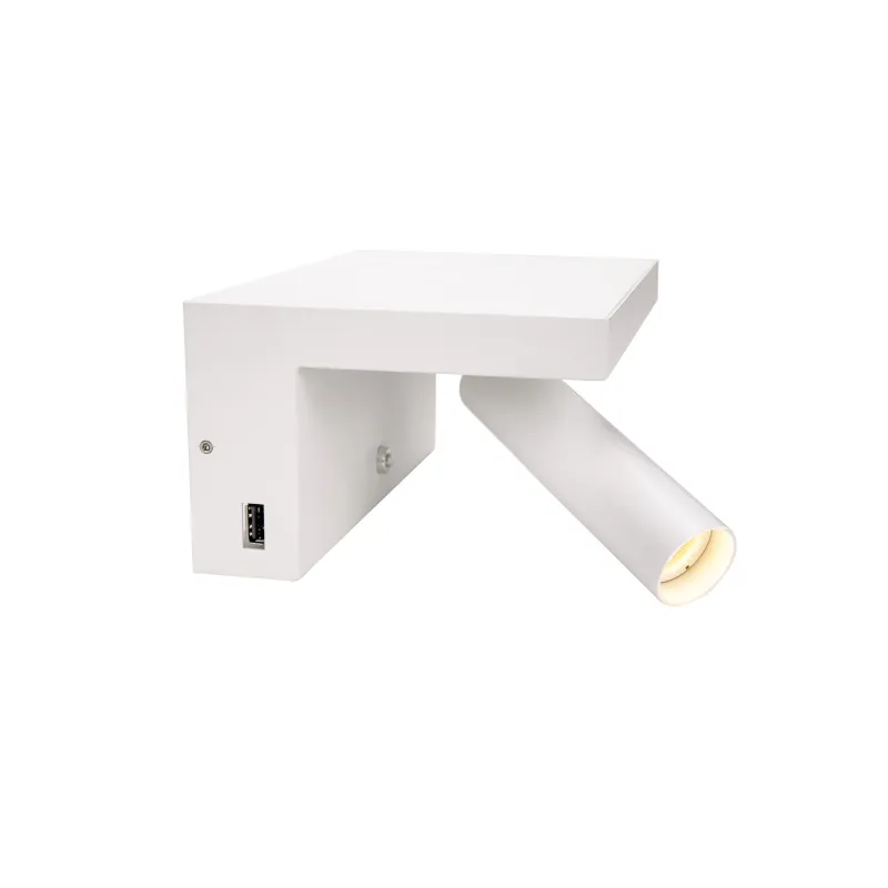KARPO, applique intérieure, liseuse, blanc, LED, 6,6W, 3000K, variable, 2 ports USB