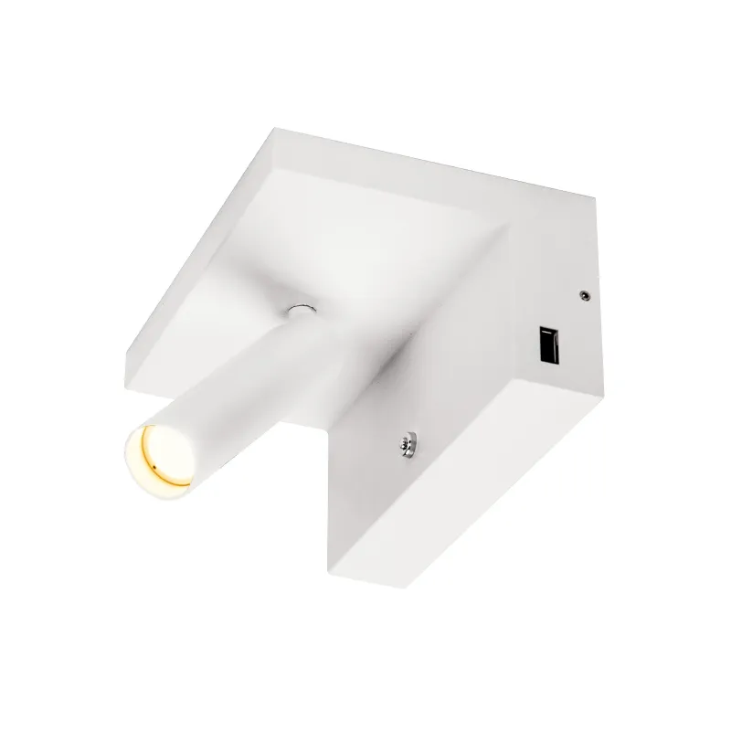 KARPO, applique intérieure, liseuse, blanc, LED, 6,6W, 3000K, variable, 2 ports USB