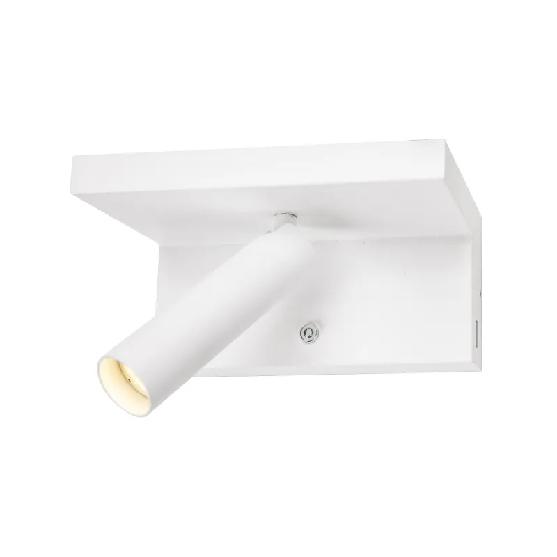 KARPO, applique intérieure, liseuse, blanc, LED, 6,6W, 3000K, variable, 2 ports USB