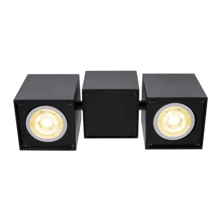ALTRA DICE, applique et plafonnier intérieur, double, noir, GU10/QPAR51, 2x 50W max