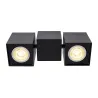 ALTRA DICE, applique et plafonnier intérieur, double, noir, GU10/QPAR51, 2x 50W max