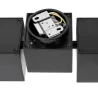 ALTRA DICE, applique et plafonnier intérieur, double, noir, GU10/QPAR51, 2x 50W max