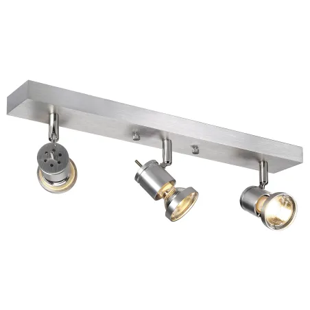 ASTO, applique et plafonnier intérieur, triple, alu brossé, GU10/QPAR51, 3x 75W max