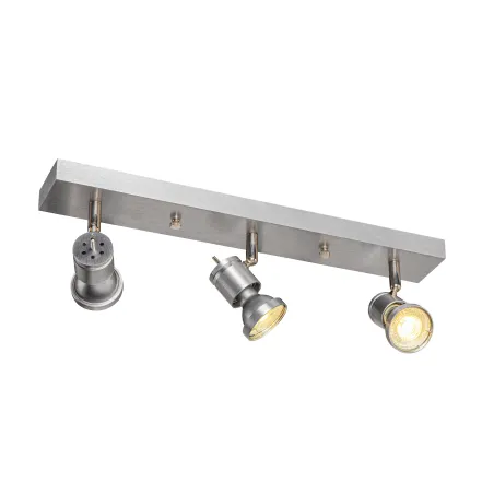ASTO, applique et plafonnier intérieur, triple, alu brossé, GU10/QPAR51, 3x 75W max