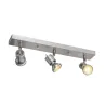 ASTO, applique et plafonnier intérieur, triple, alu brossé, GU10/QPAR51, 3x 75W max