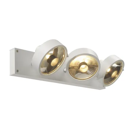 KALU, applique et plafonnier intérieur, triple, blanc mat, GU10/QPAR111, 3x 75W max