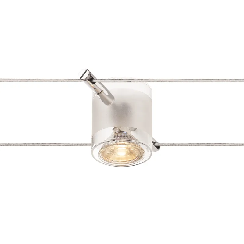 COMET, spot pour câble tendu T.B.T. TENSEO intérieur, chrome, GU5.3/QR-C51, 50W max