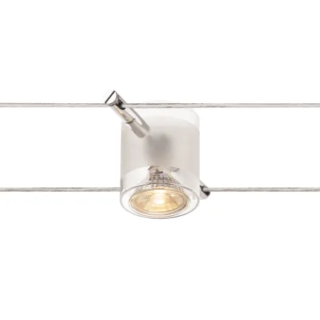 COMET, spot pour câble tendu T.B.T. TENSEO intérieur, chrome, GU5.3/QR-C51, 50W max