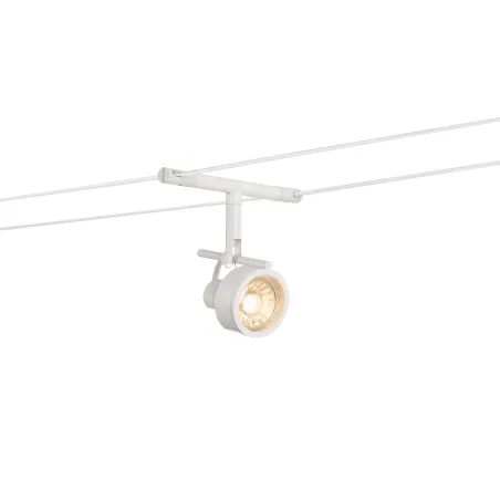 SALUNA, spot pour câble tendu T.B.T. TENSEO intérieur, blanc, GX5.3/QR-C51, 35W max