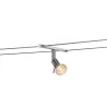 SYROS, spot pour câble tendu T.B.T. TENSEO intérieur, chrome, GX5.3/QR-C51, 50W max