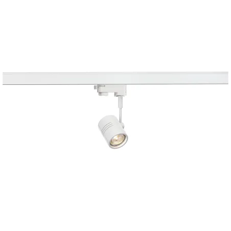 BIMA, spot pour rail 3 allumages intérieur, simple, blanc mat, GU10/QPAR51, 50W max