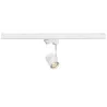 BIMA, spot pour rail 3 allumages intérieur, simple, blanc mat, GU10/QPAR51, 50W max