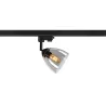 PARA CONE GL, spot pour rail 3 allumages intérieur, noir/transparent, GU10, 25W max