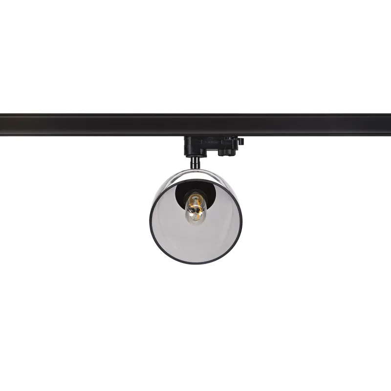 PARA CONE GL, spot pour rail 3 allumages intérieur, noir/transparent, GU10, 25W max