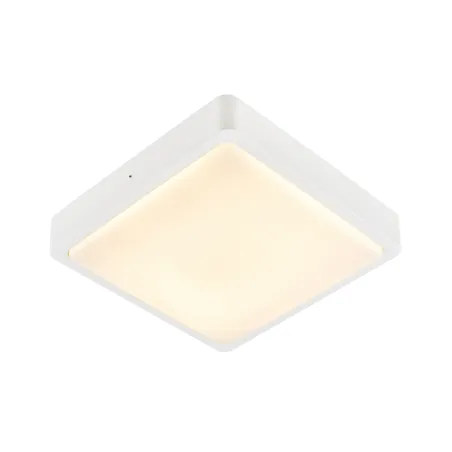 AINOS, applique et plafonnier extérieur, carré, blanc, LED, 17W, 3000K/4000K, IP65