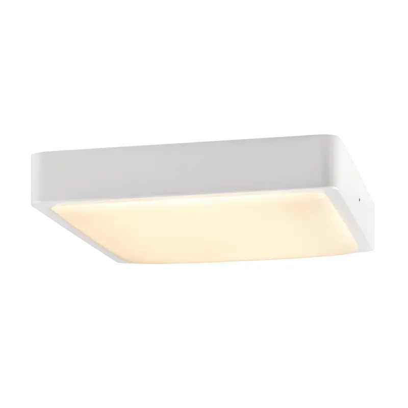 AINOS, applique et plafonnier extérieur, carré, blanc, LED, 17W, 3000K/4000K, IP65