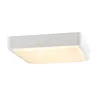 AINOS, applique et plafonnier extérieur, carré, blanc, LED, 17W, 3000K/4000K, IP65