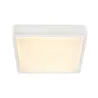 AINOS, applique et plafonnier extérieur, carré, blanc, LED, 17W, 3000K/4000K, IP65