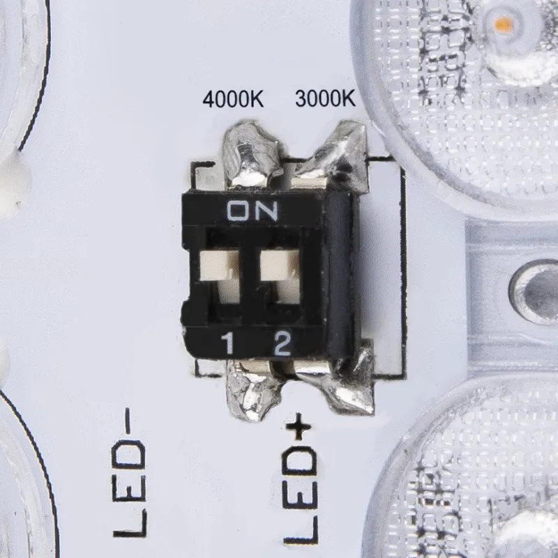 AINOS, applique et plafonnier extérieur, carré, blanc, LED, 17W, 3000K/4000K, IP65