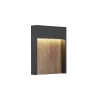 FLATT, applique extérieure, anthracite/imitation bois, LED, 14W, 3000K/4000K, IP65
