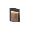 FLATT, applique extérieure, anthracite/imitation bois, LED, 14W, 3000K/4000K, IP65