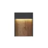 FLATT, applique extérieure, anthracite/imitation bois, LED, 14W, 3000K/4000K, IP65
