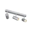 NOBLO, applique et plafonnier intérieur, triple, argent, LED, 24W, 2700K, variable