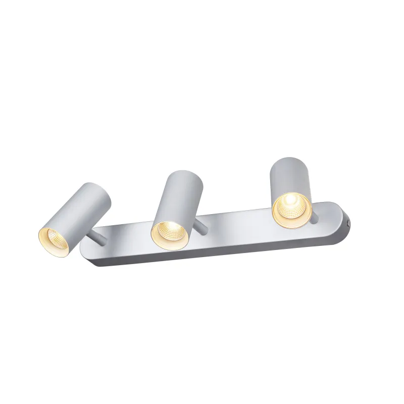 NOBLO, applique et plafonnier intérieur, triple, argent, LED, 24W, 2700K, variable