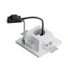 PLASTRA, encastré de plafond intérieur, carré, blanc, GU10/QPAR51, 35W max, plâtre