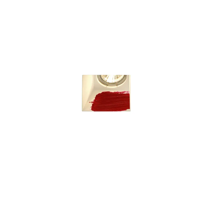 PLASTRA, encastré de plafond intérieur, carré, blanc, GU10/QPAR51, 35W max, plâtre