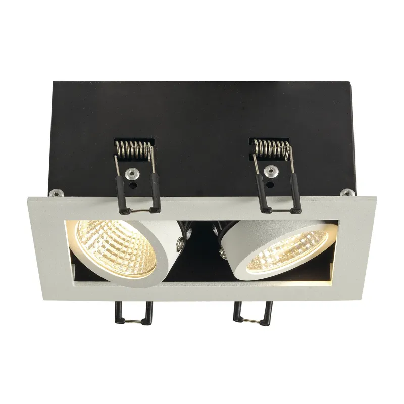 KADUX, encastré de plafond intérieur, double, blanc mat, LED, 14W, 3000K, variable