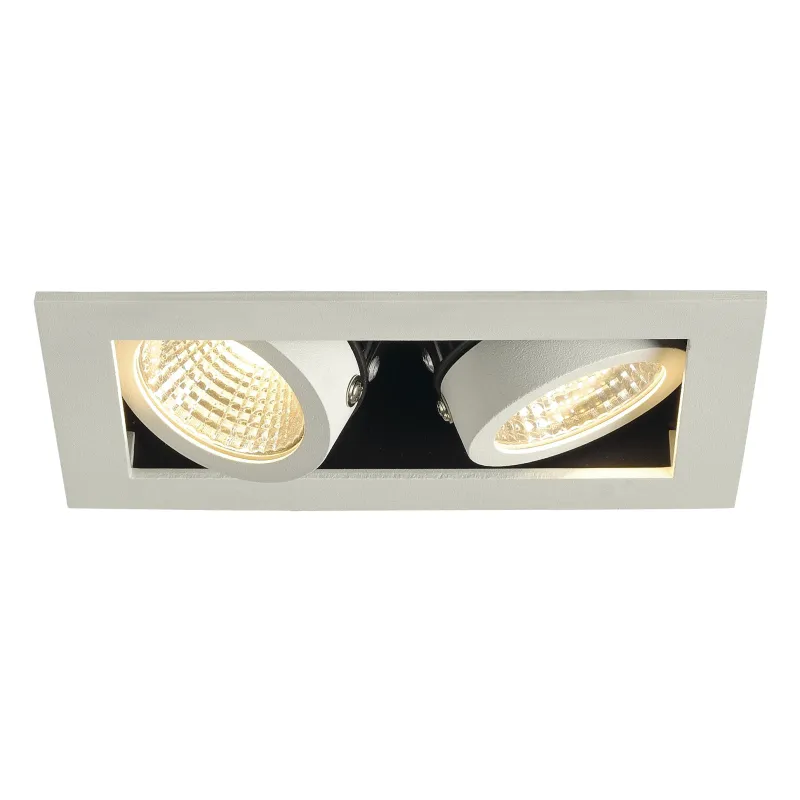 KADUX, encastré de plafond intérieur, double, blanc mat, LED, 14W, 3000K, variable
