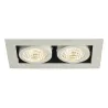 KADUX, encastré de plafond intérieur, double, blanc mat, LED, 14W, 3000K, variable