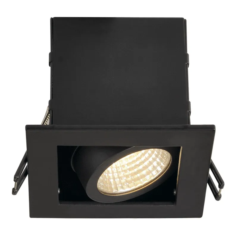 KADUX, encastré de plafond intérieur, simple, noir mat, LED, 7,5W, 3000K, variable