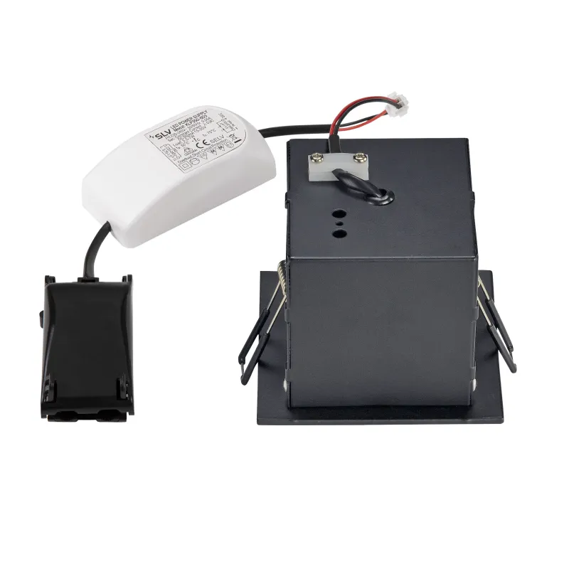 KADUX, encastré de plafond intérieur, simple, noir mat, LED, 7,5W, 3000K, variable
