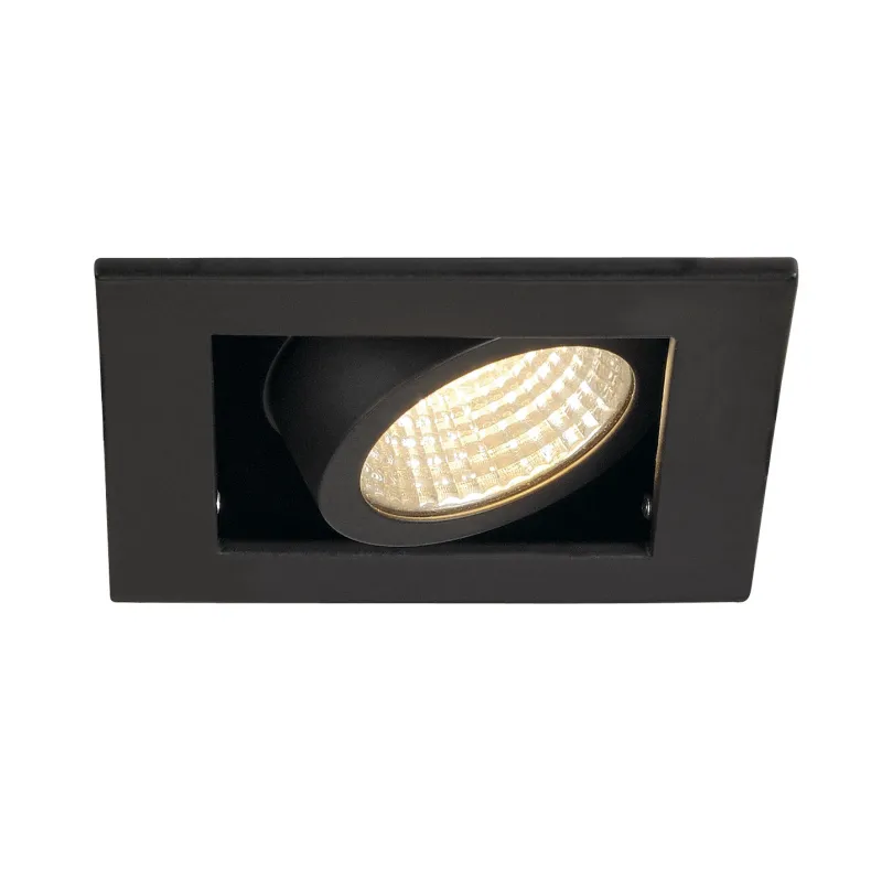 KADUX, encastré de plafond intérieur, simple, noir mat, LED, 7,5W, 3000K, variable