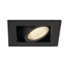 KADUX, encastré de plafond intérieur, simple, noir mat, LED, 7,5W, 3000K, variable