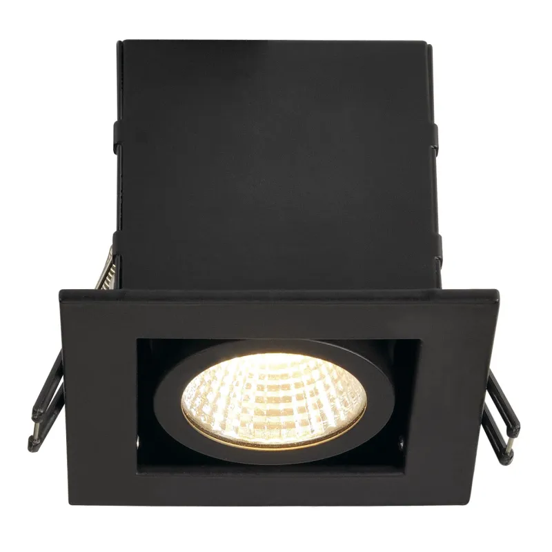 KADUX, encastré de plafond intérieur, simple, noir mat, LED, 7,5W, 3000K, variable