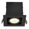 KADUX, encastré de plafond intérieur, simple, noir mat, LED, 7,5W, 3000K, variable
