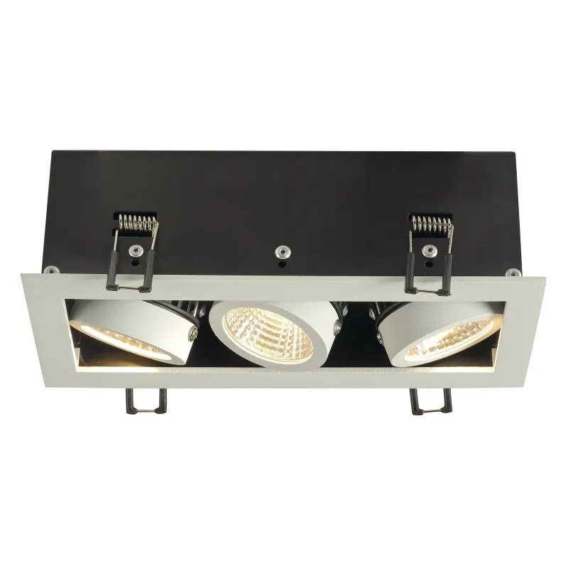 KADUX, encastré de plafond intérieur, triple, blanc mat, LED, 20W, 3000K, variable