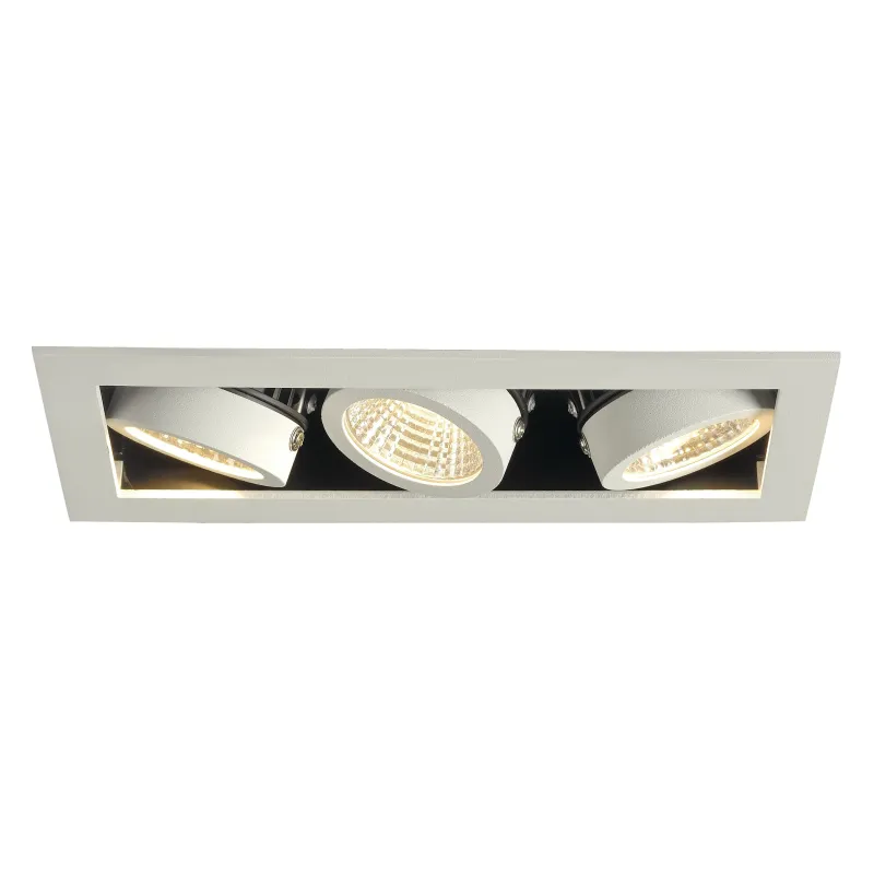 KADUX, encastré de plafond intérieur, triple, blanc mat, LED, 20W, 3000K, variable
